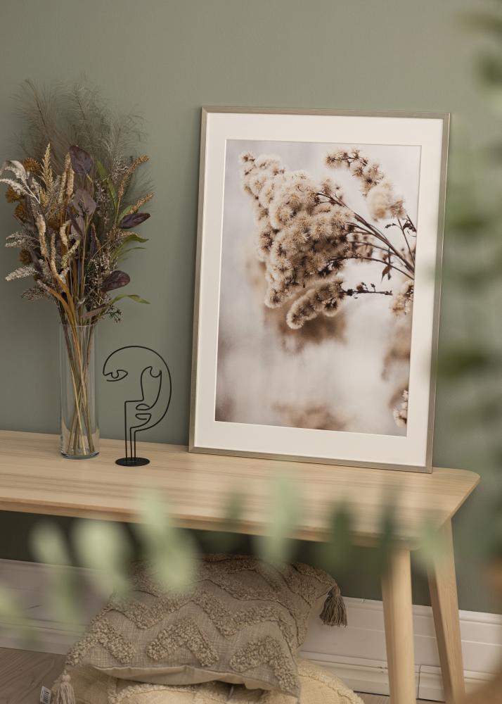 Keret Edsbyn ezüst 40x45 cm - Paszpartuk fehér 11x13 inches