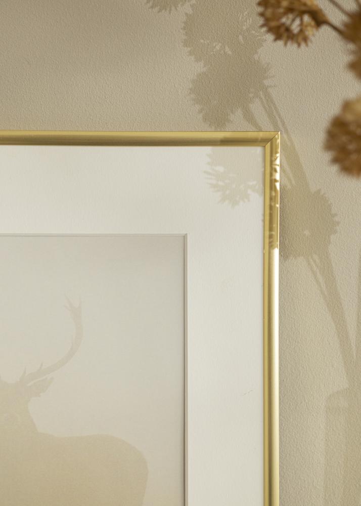 Keret New Lifestyle Arany 20x20 cm - Paszpartuk Fehér 15x15 cm