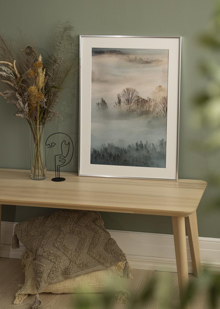 Keret New Lifestyle ezüst 10x18 cm - Paszpartuk fehér 8x10 cm