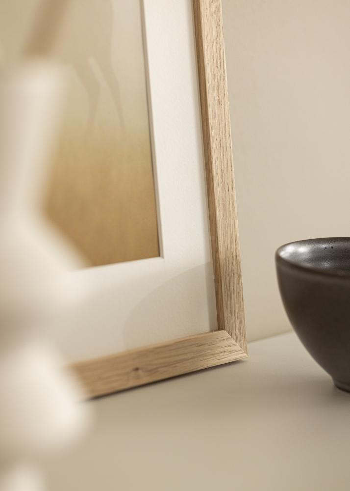 Keret Tölgyfa 45x90 cm - Paszpartuk Fehér 23x70 cm