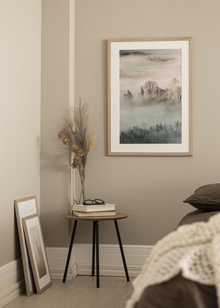 Keret Tölgyfa 45x90 cm - Paszpartuk Fehér 23x70 cm