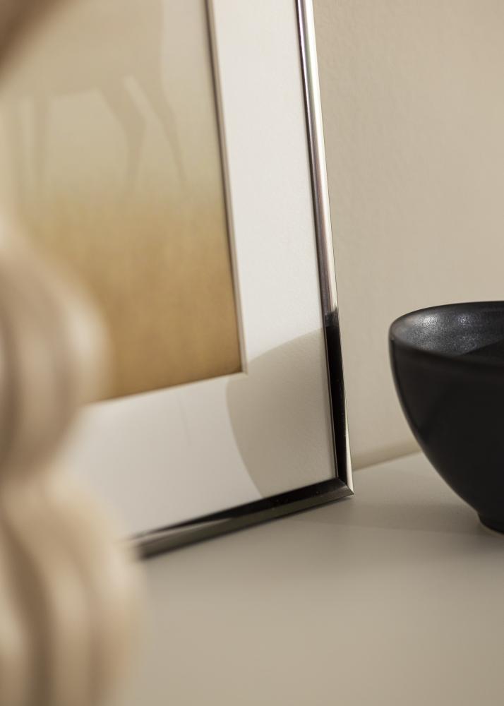 Keret New Lifestyle Acél 10x18 cm - Paszpartuk Fehér 8x10 cm