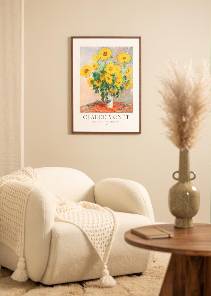 Keret Ares Teak 28x35 cm - Paszpartuk Fehér 7x10 inches