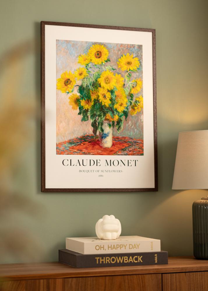 Keret Ares Teak 28x35 cm - Paszpartuk Fehér 7x10 inches