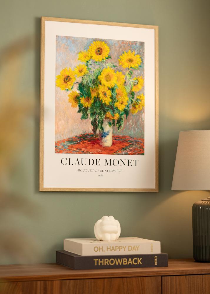 Keret Ares természetes tölgy 50x70 cm - Paszpartuk fehér 15x23 inches