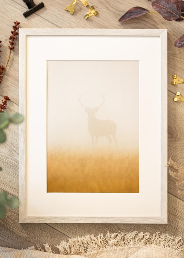 Keret Ares fehér tölgy 40x40 cm - Paszpartuk fehér 12x12 inches