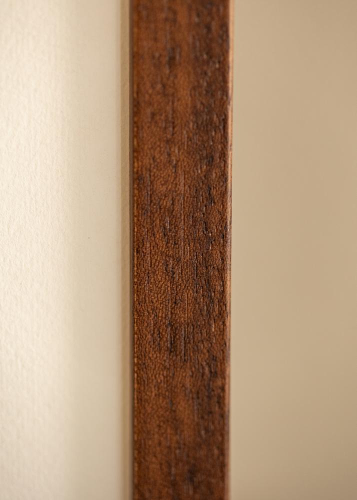 Keret Hermes Teak 40x50 cm - Paszpartuk Fehér 28x35 cm