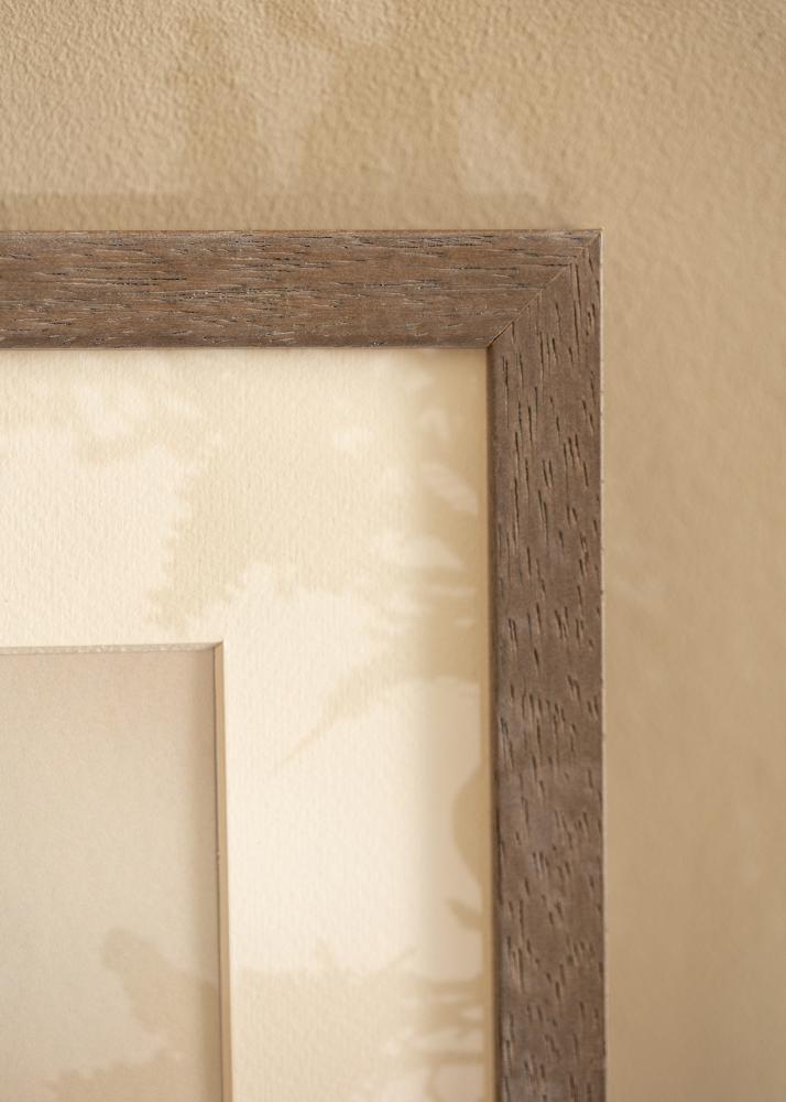 Keret Hermes szürke 60x60 cm - Paszpartuk Fehér 50x50 cm