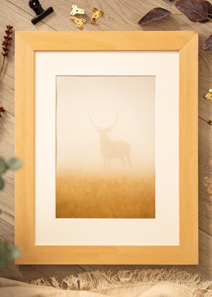 Keret Juno faipari 40x50 cm - Paszpartuk Fehér 30x38 cm