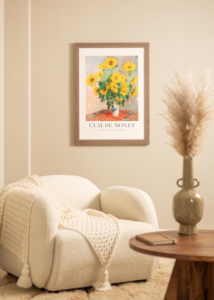 Keret Juno szürke 40x50 cm - Paszpartuk fehér 11x15 inches