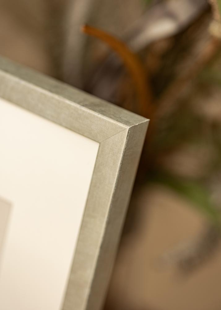 Keret Ares Ezüst 24x30 cm - Paszpartuk Fehér 7x9 inches