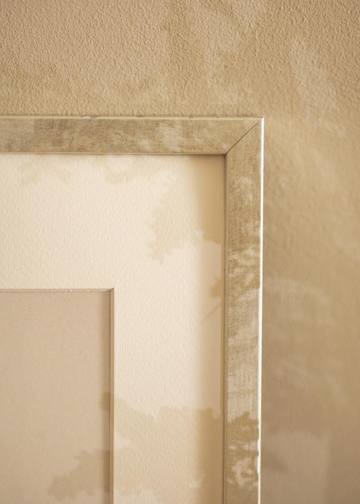 Keret Ares Ezüst 24x30 cm - Paszpartuk Fehér 7x9 inches