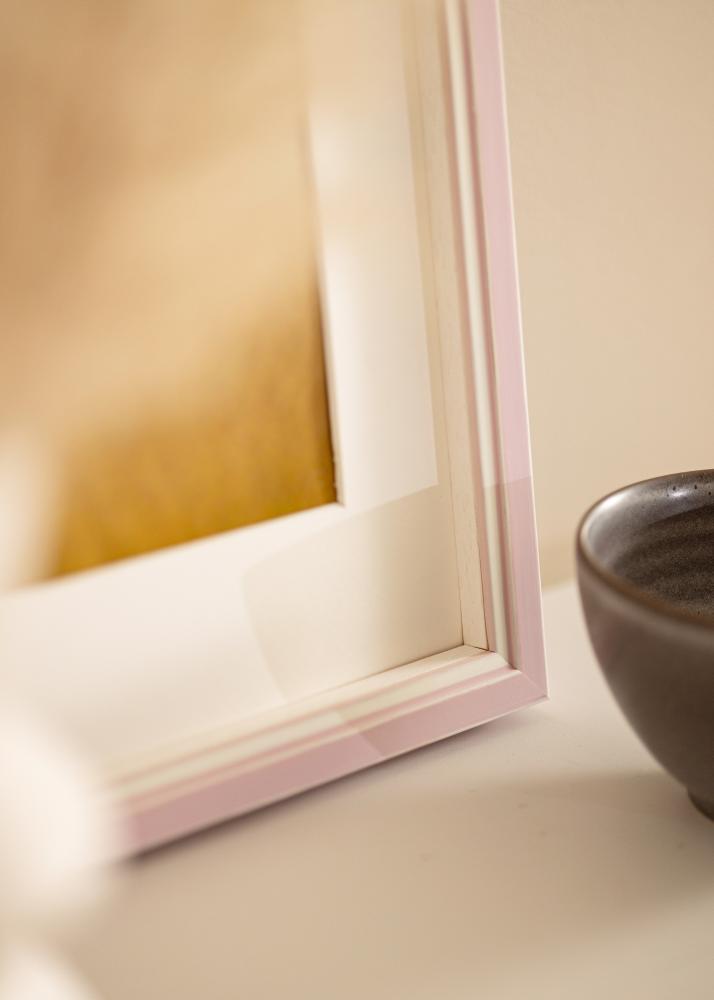 Keret Diana Rózsaszín 20x30 cm - Paszpartuk Fehér 10x21 cm