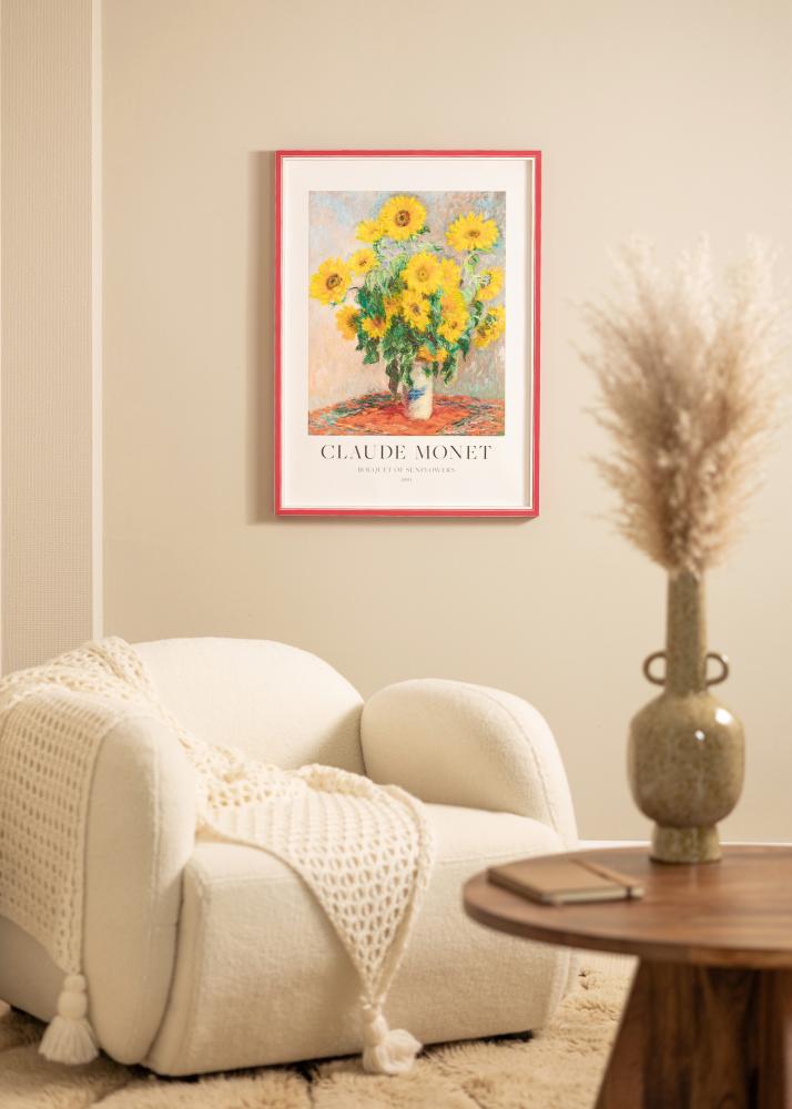 Keret Diana piros 20x25 cm - Paszpartuk Fehér 15x20 cm