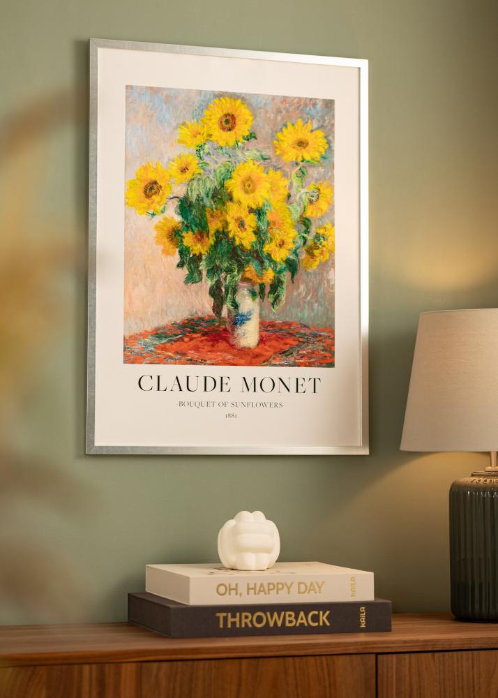 Keret Minerva ezüst 30x40 cm - Paszpartuk Fehér 20x28 cm