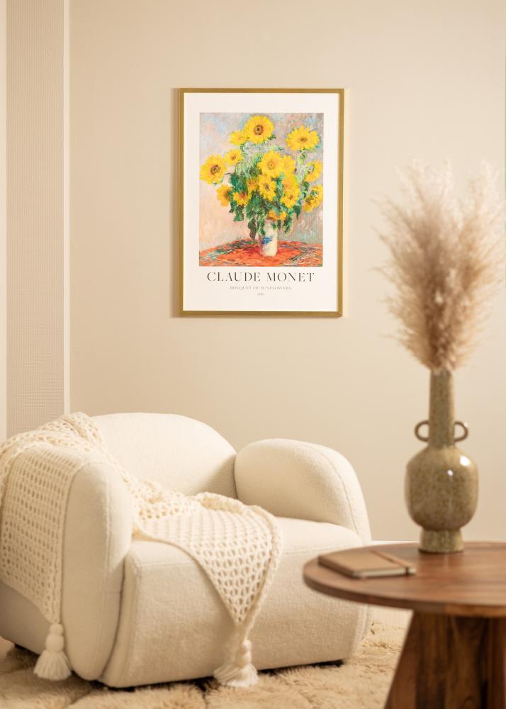 Keret Minerva Arany 24x30 cm - Paszpartuk Fehér 7x9 inches