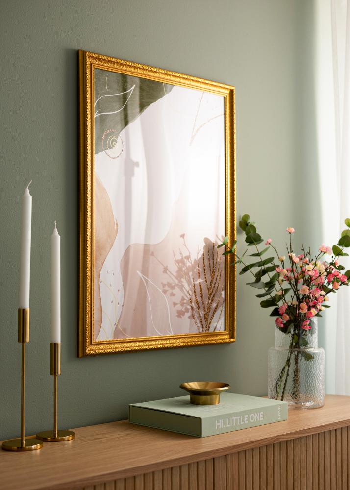 Keret Ornate arany 40x50 cm - paszpartu fehér 29,7x42 cm