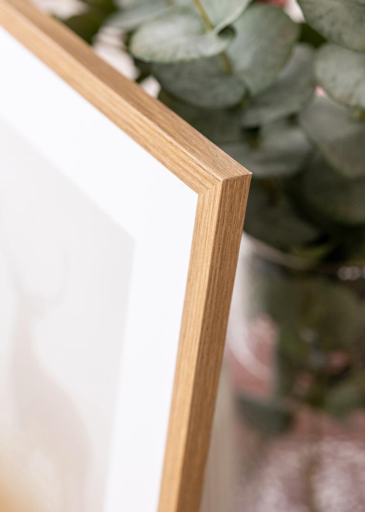 Keret Modern Teak 40x50 cm - Paszpartuk Fehér 30x40 cm