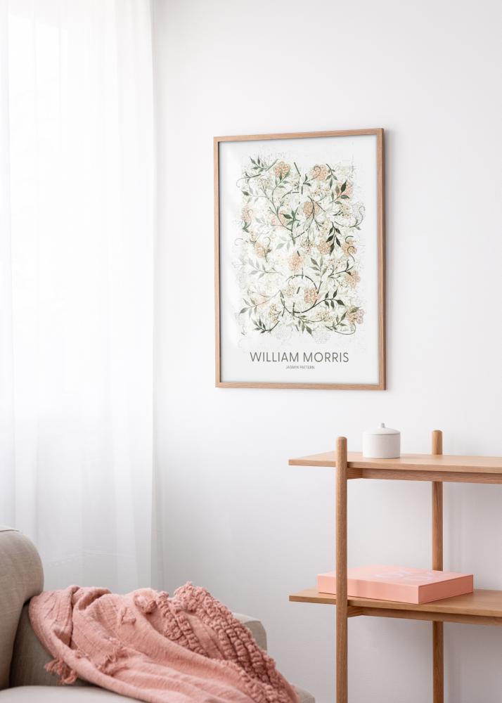 Keret Modern Teak 40x50 cm - Paszpartuk Fehér 30x40 cm