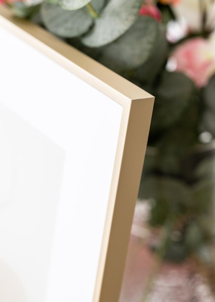 Alumínium keret Sárgaréz 30x40 cm - Paszpartuk Fehér 21x29,7 cm