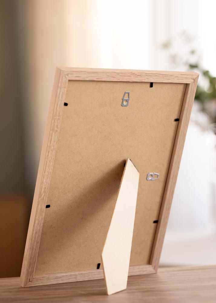 Keret Tidlös tömör Tölgy 20x30 cm - Passepartout Fehér 15x21 cm