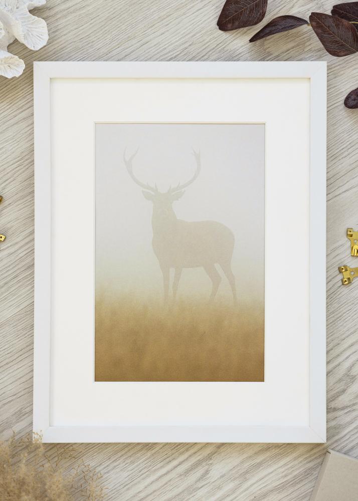 Képkeret fehér széles 70 x 100 cm