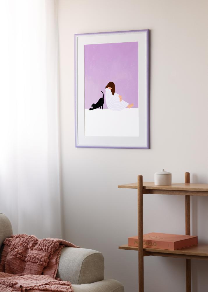 Keret Cornwall Akrilüveg Világoslila 40x50 cm