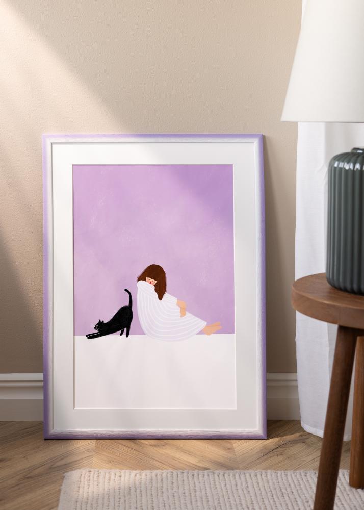 Keret Cornwall Akrilüveg Világoslila 40x50 cm