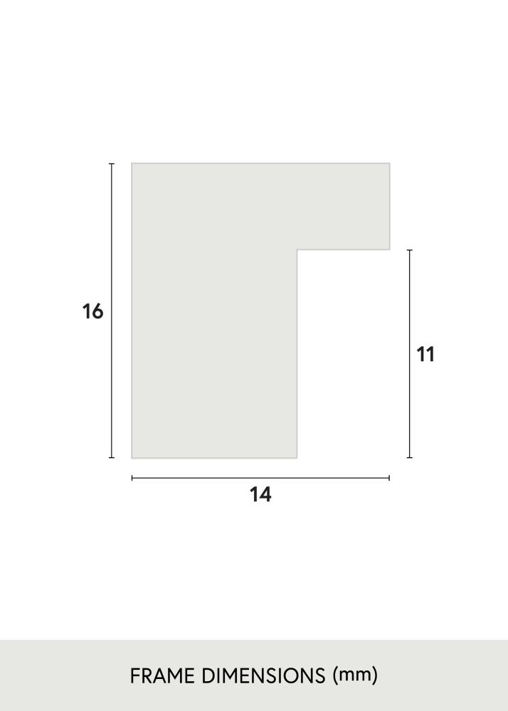 Keret Oban Akrilüveg Fehér 30x45 cm