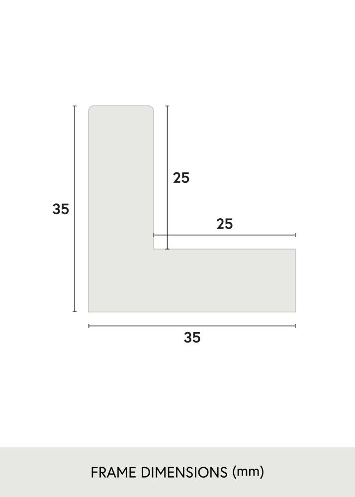 Keret Sussex Akrilüveg Fekete/Ezüst 50x50 cm