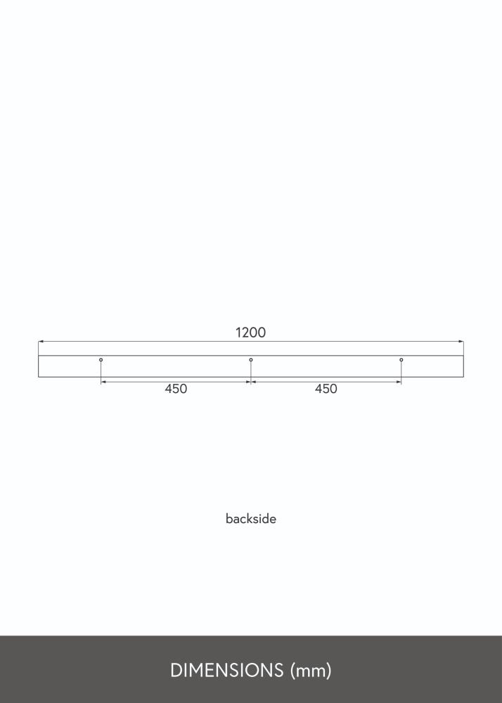 KAILA Képtartó Polc Fehér 120 cm