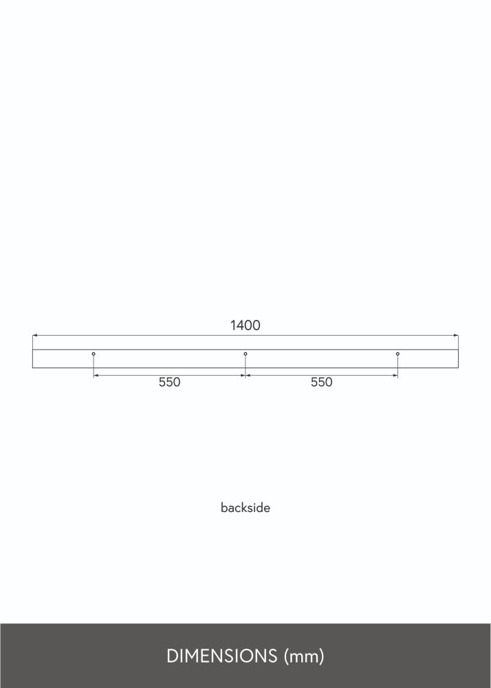 KAILA Képtartó Polc Tölgy 140 cm