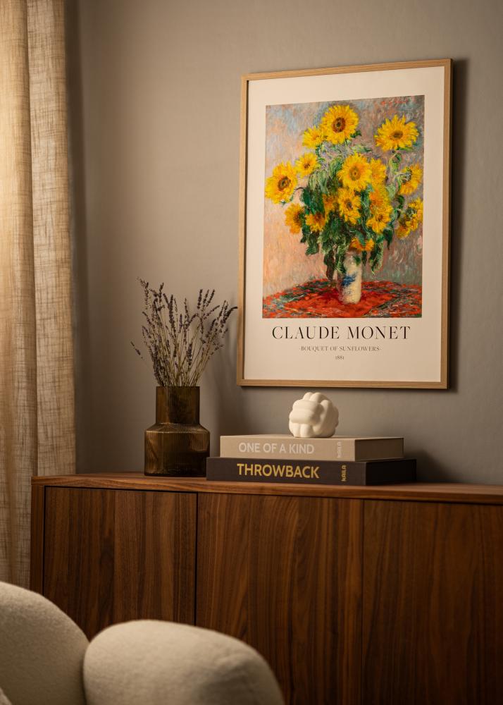 Keret Deco tölgy 70x70 cm - Paszpartuk fehér 24x24 inches