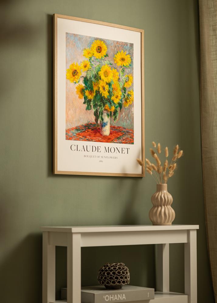 Keret Deco tölgy 70x70 cm - Paszpartuk fehér 24x24 inches