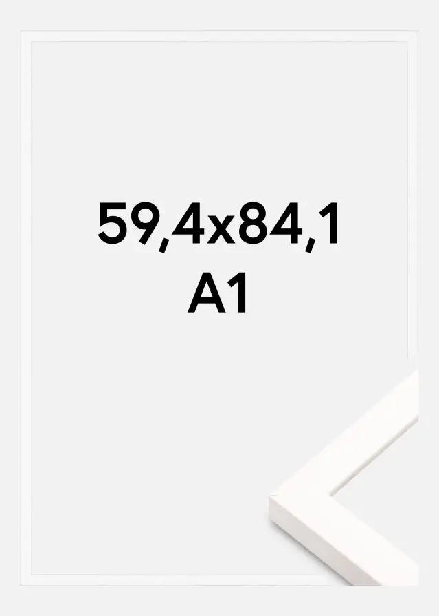 Brooke Keret Akrilüveg Fehér 59,4x84,1 cm (A1)