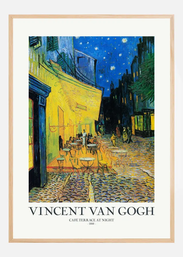 CafAc Terrace At Night Poszter