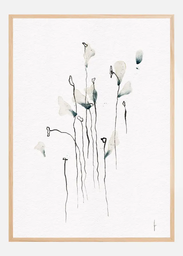 COLORED BY THE SKY digital watercolor painting Poszter