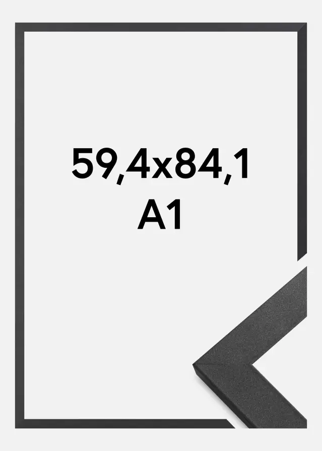 Keret Grafit Fa Akrilüveg 59,4x84,1 cm (A1)