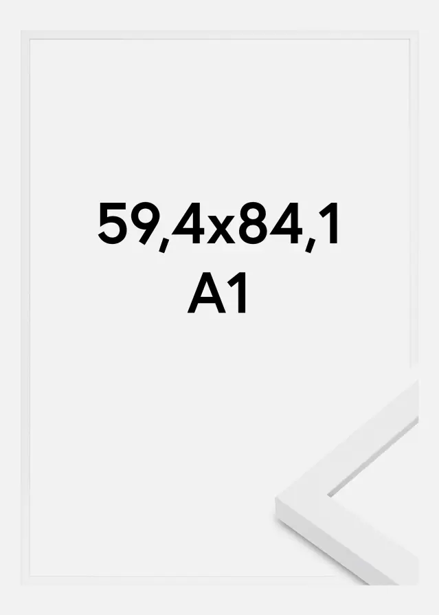 Keret Modern Akrilüveg Fehér 59,4x84,1 cm (A1)