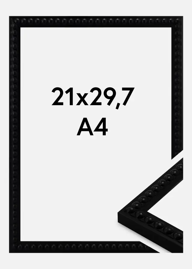 Keret Perla Akrilüveg Fekete 21x29,7 cm (A4)