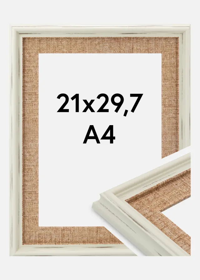 Keret Sandweave Akrilüveg Fehér 21x29,7 cm (A4)