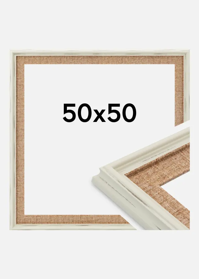 Keret Sandweave Akrilüveg Fehér 50x50 cm