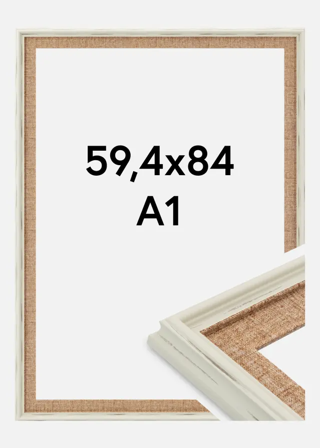Keret Sandweave Akrilüveg Fehér 59,4x84 cm (A1)