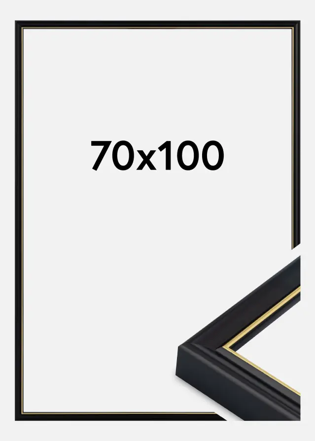 Keret Canterbury Akrilüveg Fekete 70x100 cm