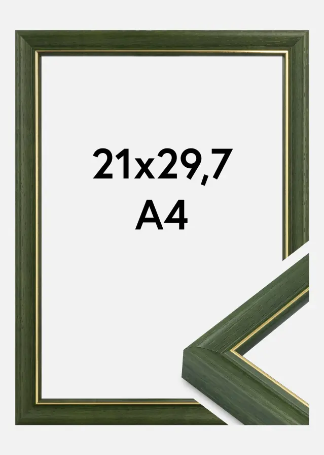 Keret Canterbury Akrilüveg Zöld 21x29,7 cm (A4)