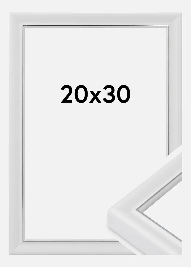 Keret Canterbury Akrilüveg Fehér 20x30 cm