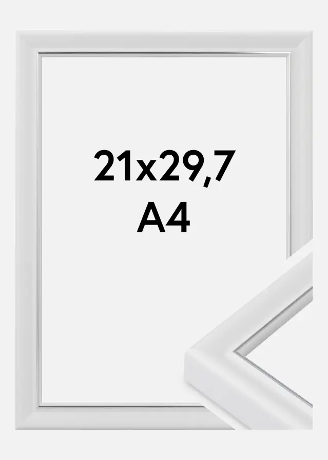 Keret Canterbury Akrilüveg Fehér 21x29,7 cm (A4)