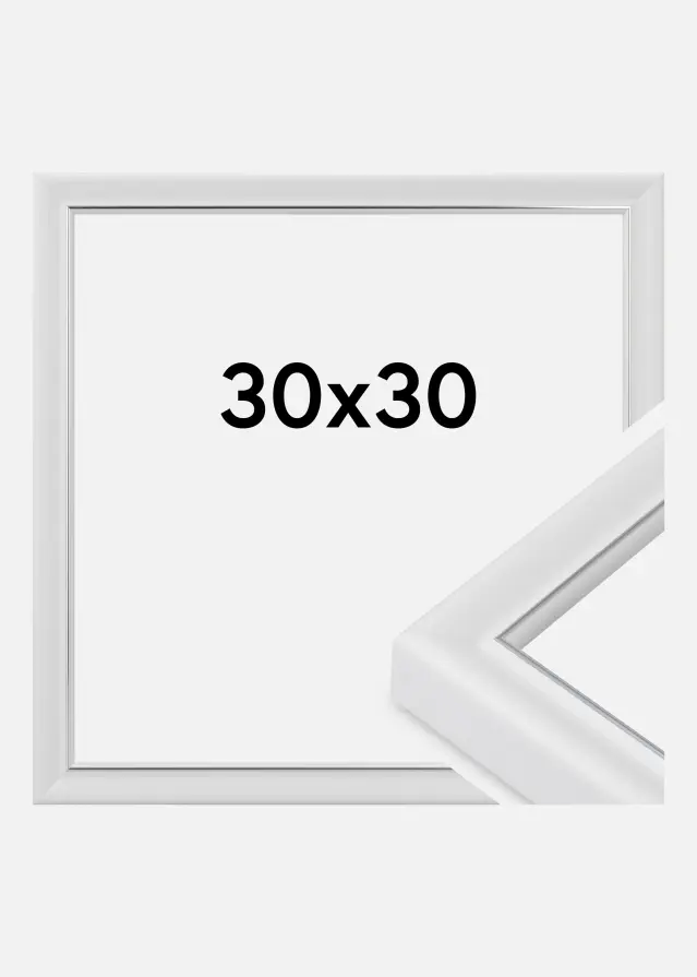 Keret Canterbury Akrilüveg Fehér 30x30 cm