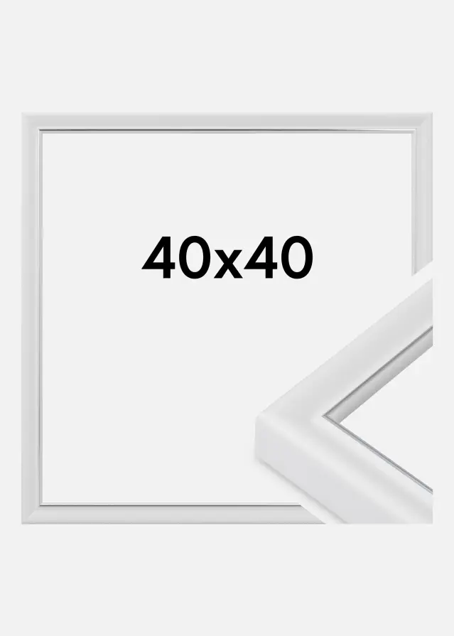 Keret Canterbury Akrilüveg Fehér 40x40 cm