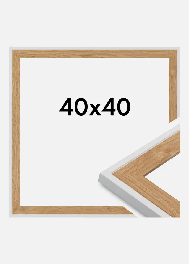 Keret Clearline Akrilüveg Fehér 40x40 cm